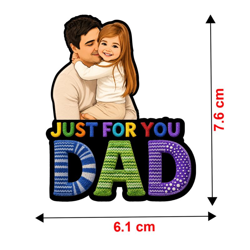 Personalized Photo Fridge Magnet for Dad  Daughter & Father Gift Gift for Papa & Grandpaa Photo Fridge Magnet for Refrigerator & Almirah Decor